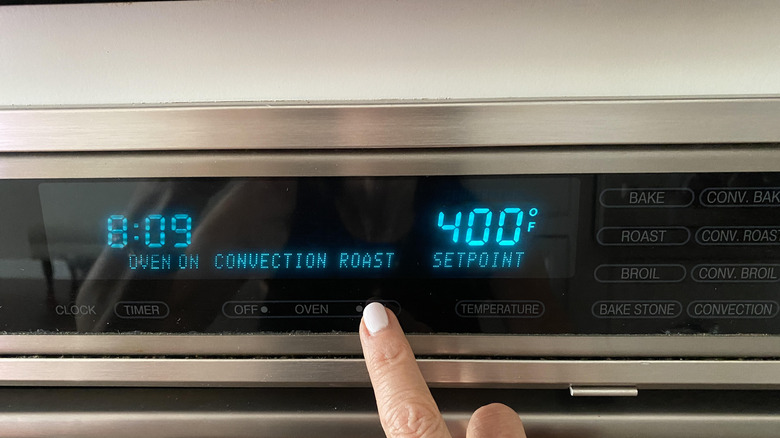 setting oven temperature