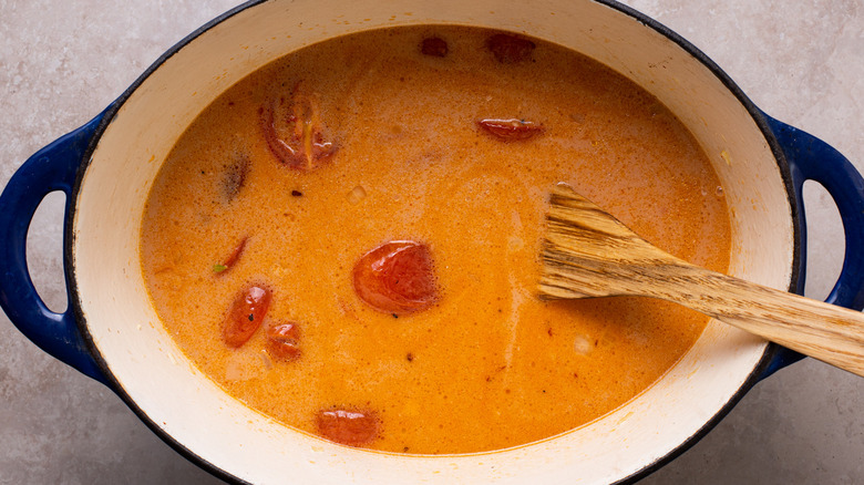 soup in a Dutch oven