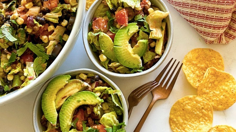 vegan taco salad single serving