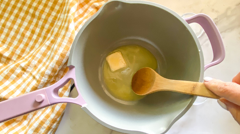 butter in pot