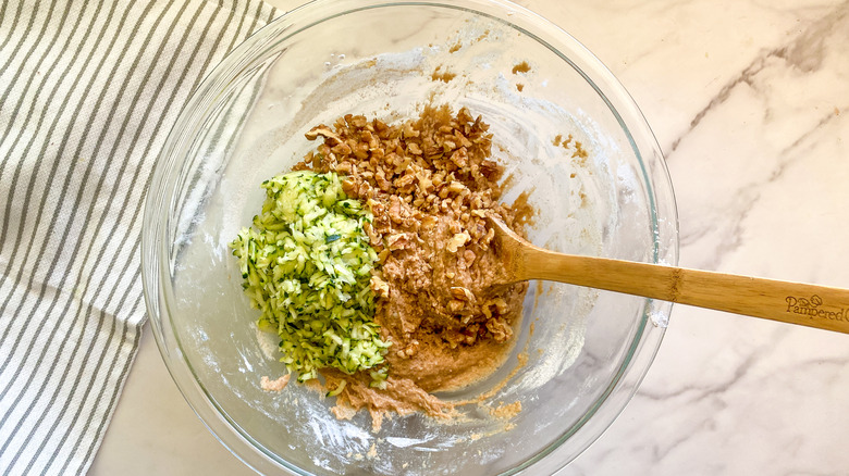 batter in glass bowl