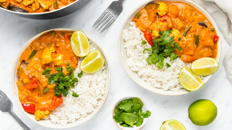 curry in bowls