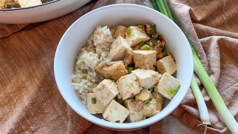 single serving vegetarian mapo tofu