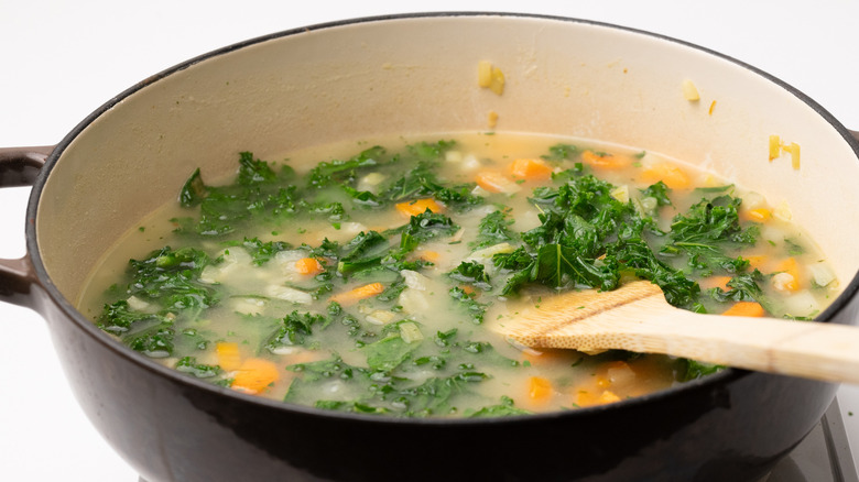 vegetable stew in a pan