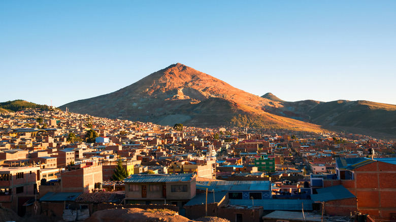 Cerro Rico looming over Potosí