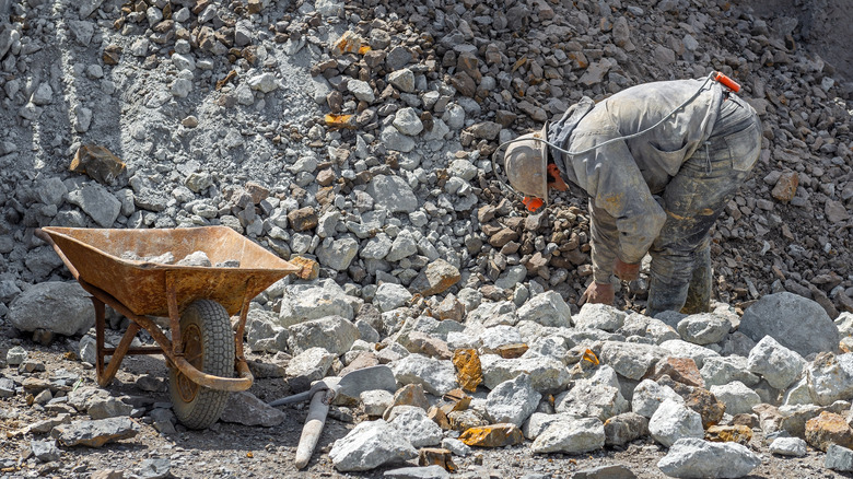 Miner in Potosi, Bolivia