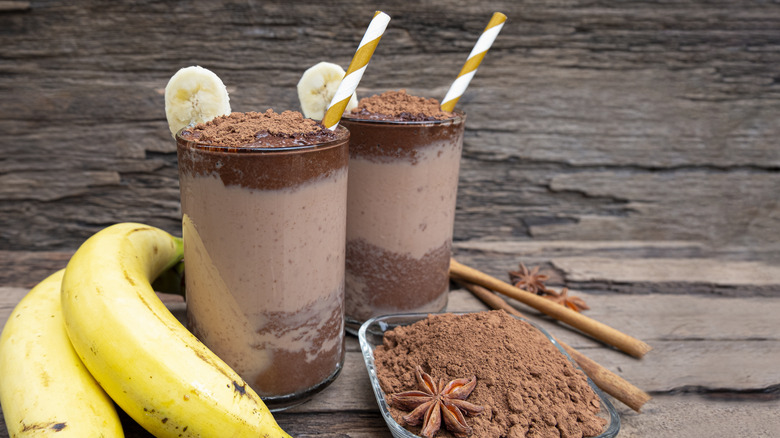 chocolate banana coffee smoothie