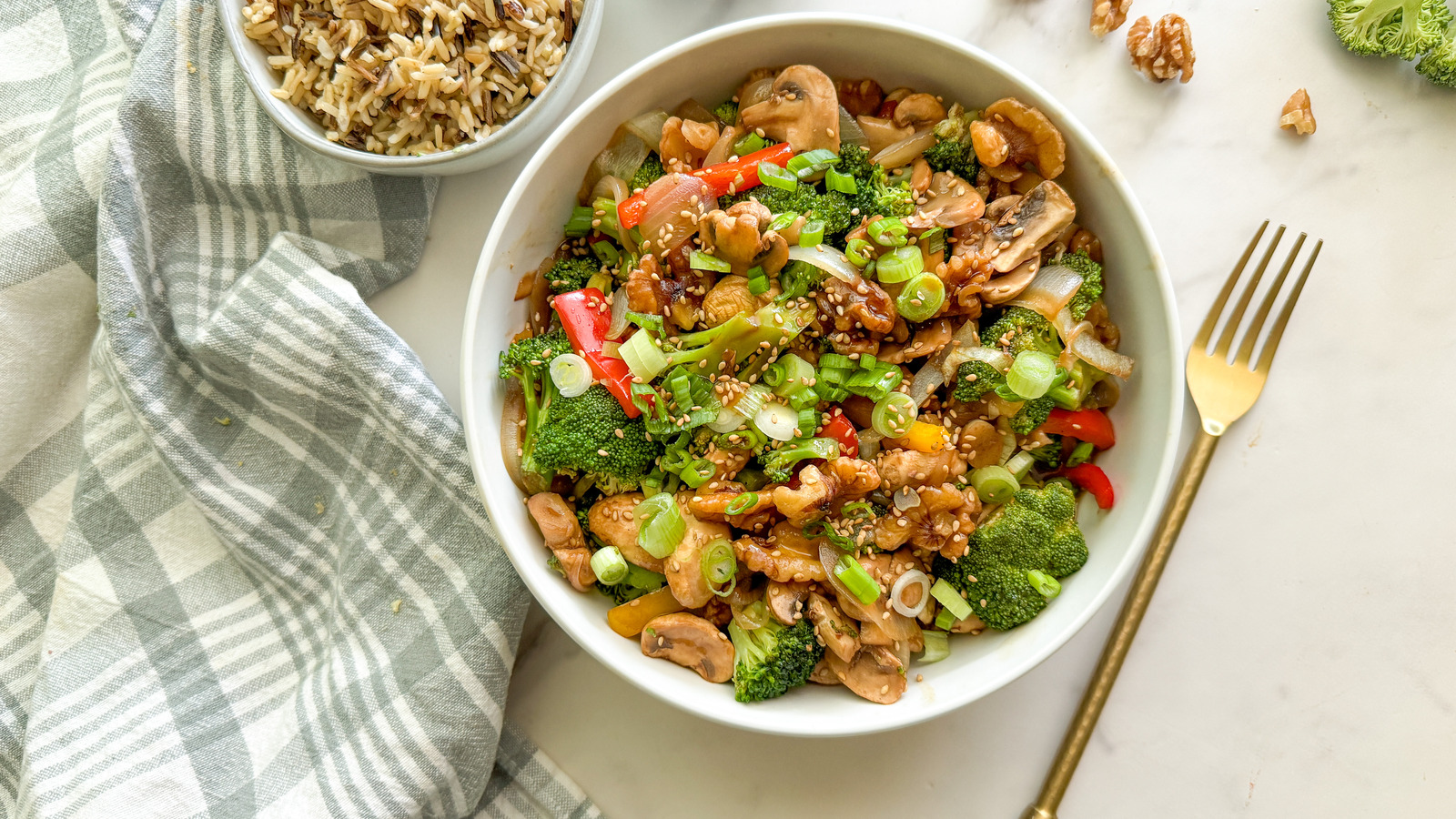 Walnut Broccoli Stir-Fry Recipe