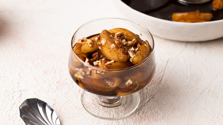 spiced apples in small serving cup