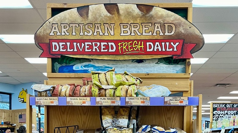 Trader Joe's bread shelf 