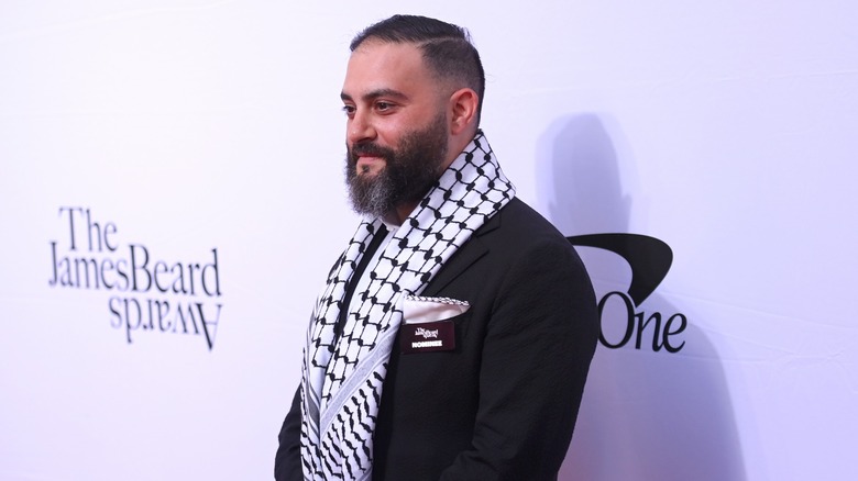 Michael Rafidi smiling at James Beard Awards