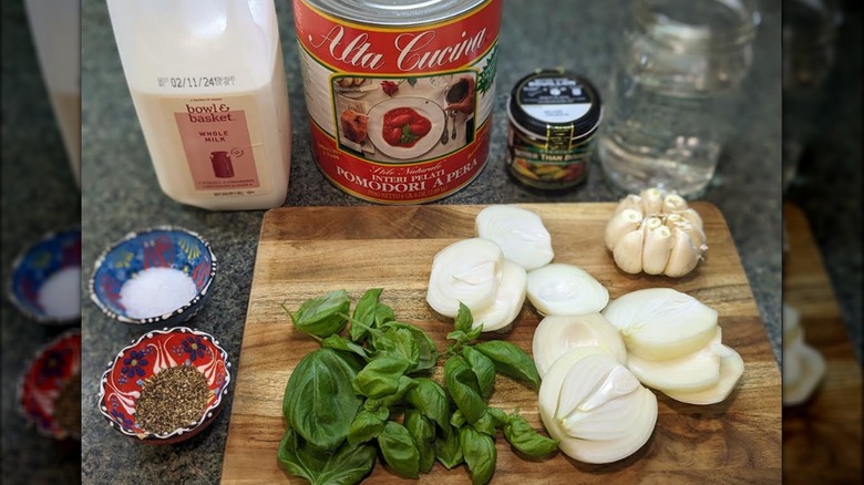 three different tomato soups