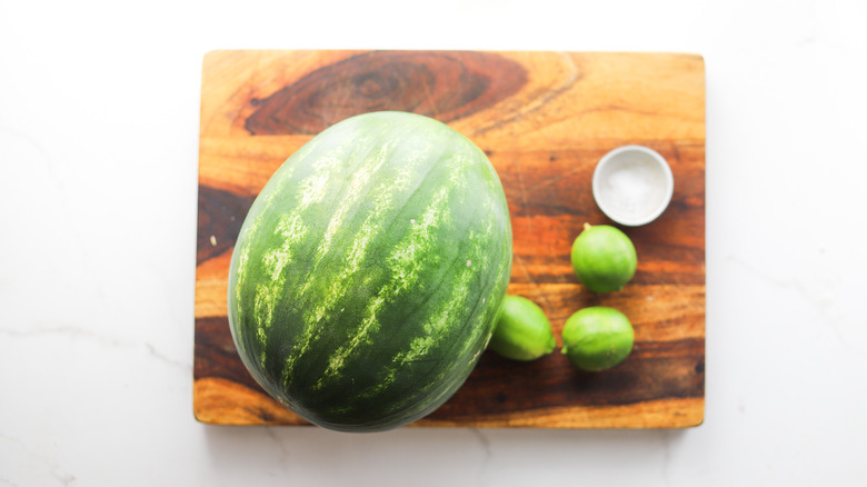 Ingredients for watermelon agua fresca
