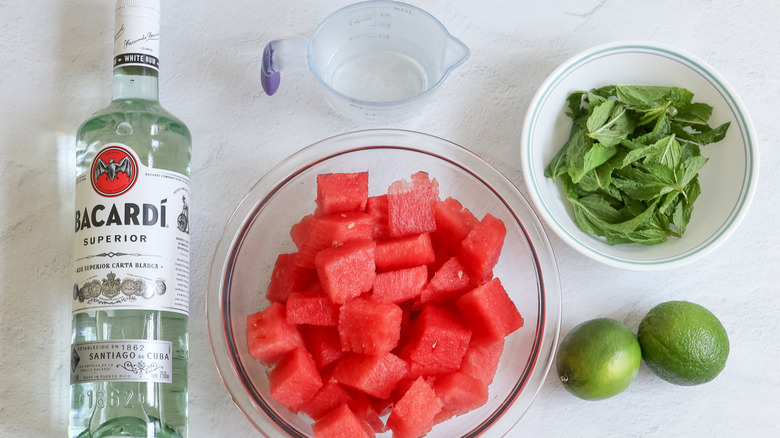 watermelon mojito cocktail ingredients