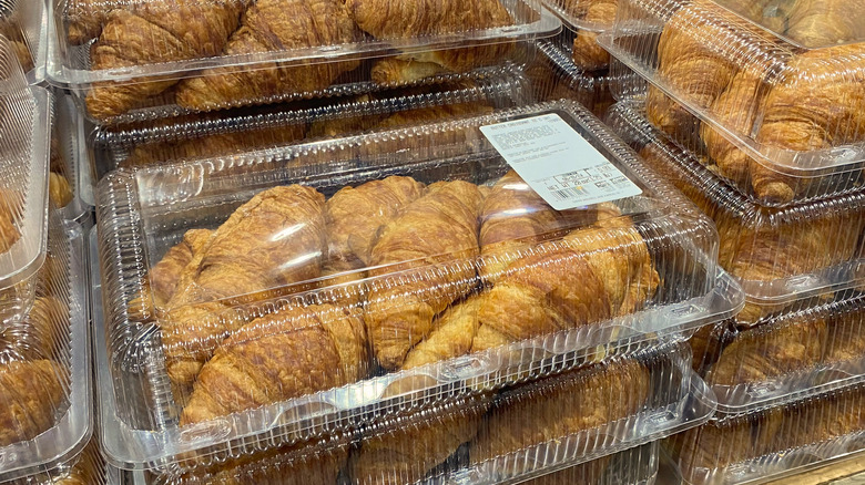 Display of Costco croissants