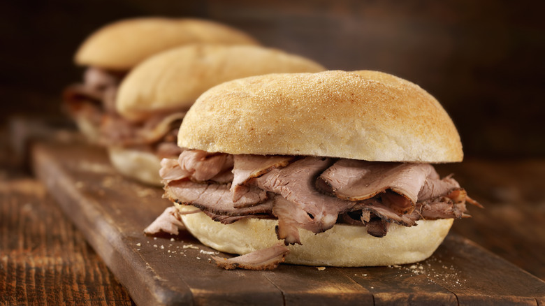 Roast beef sandwiches