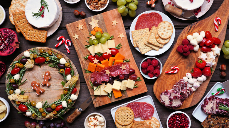 holiday cheese board arrangements