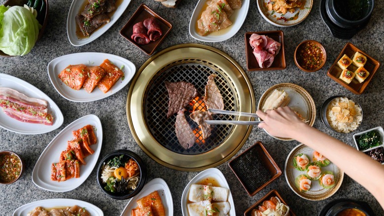 Overview of Korean BBQ table 