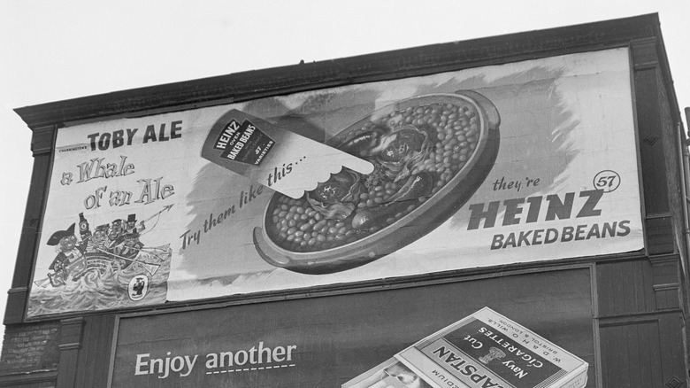 London Heinz baked beans advertisement