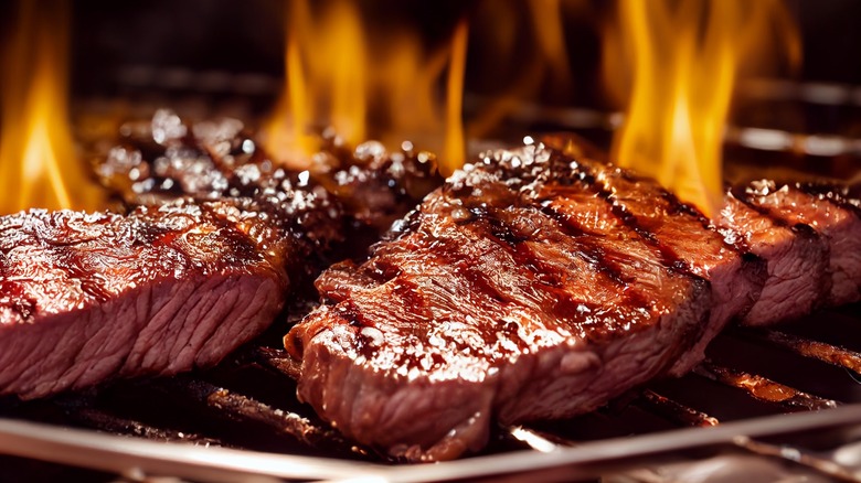 grilling steaks