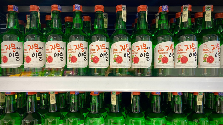 Jinro's grapefruit flavored soju