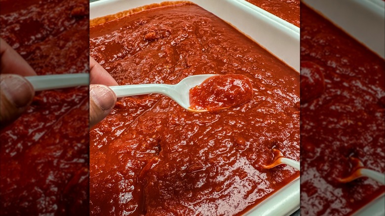 Olive Garden tomato sauce testing