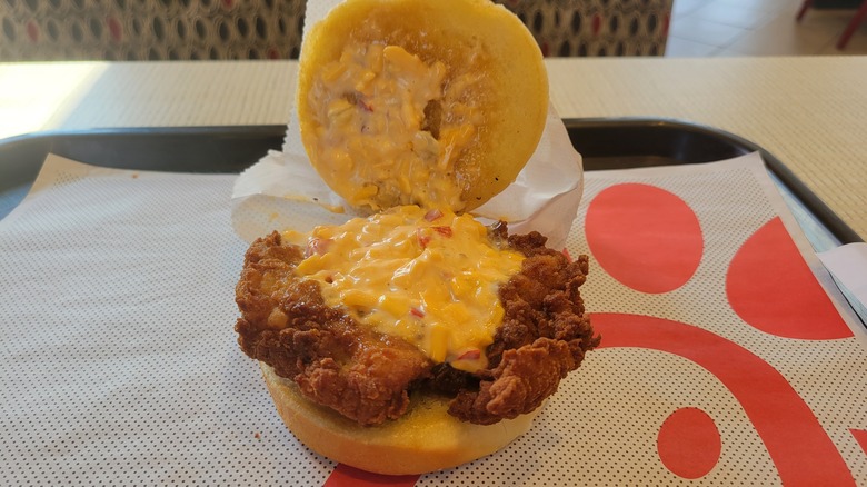 Chick-fil-A honey pepper pimento