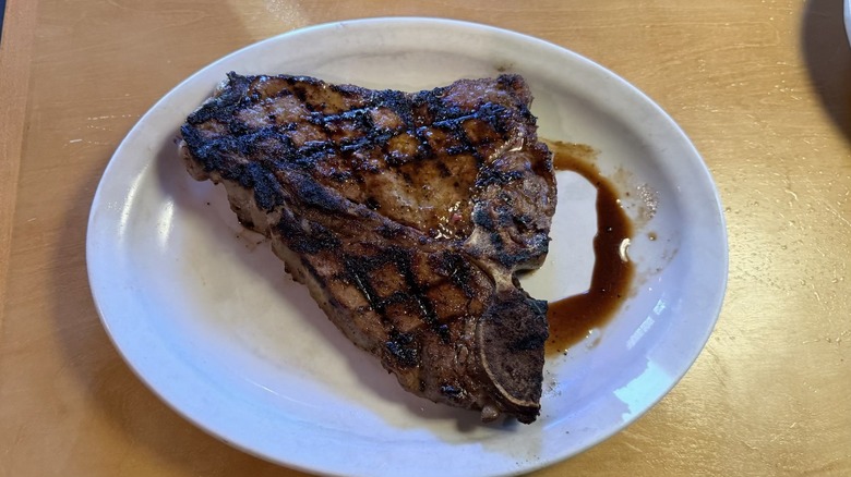 Porterhouse T-Bone steak from Texas Roadhouse.