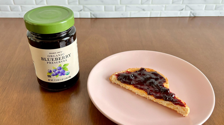 Trader Joe's blueberry preserves