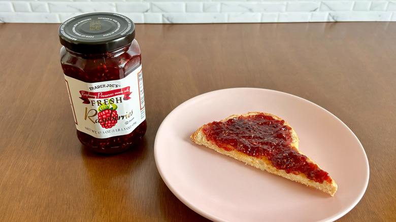 Trader Joe's raspberry preserves