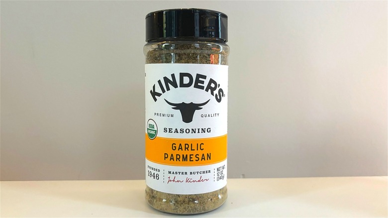 bottle of Kinder's Garlic Parmesan Seasoning