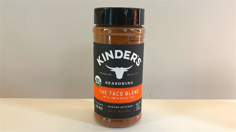 bottle of Kinder's Taco Blend Seasoning