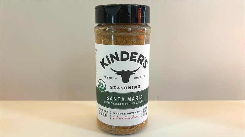 bottle of Kinder's Santa Maria Seasoning