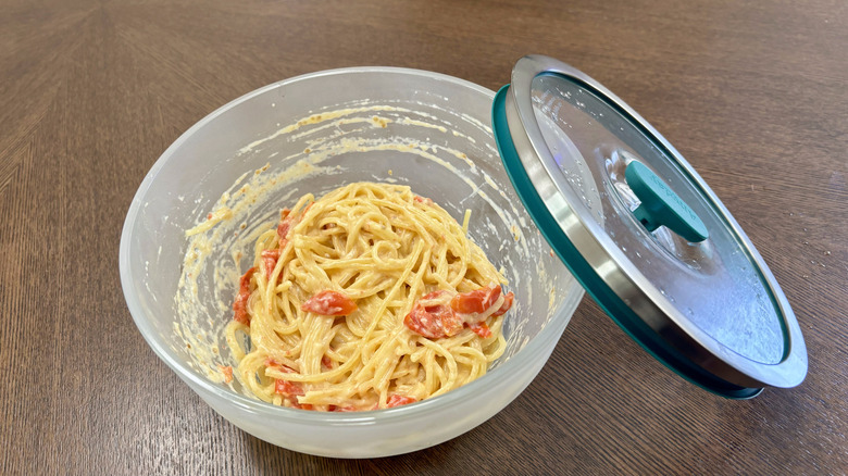 garlic feta tanoato noodles