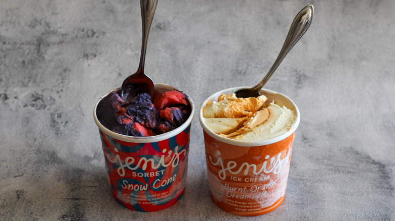 two Jeni's ice cream pints