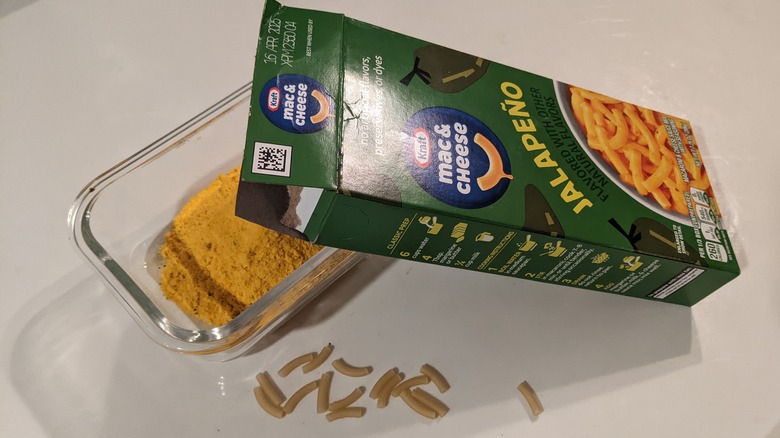 Kraft jalapeño powder and pasta