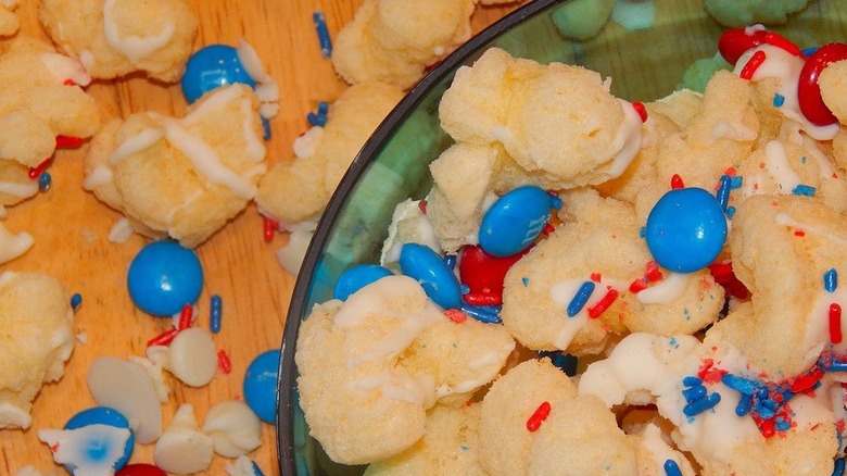 patriotic puffcorn dish