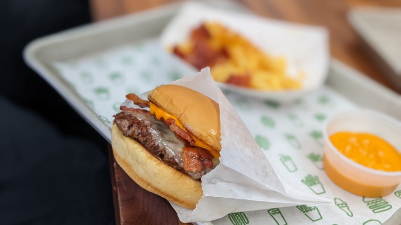 Shake Shack Hot Ones burger