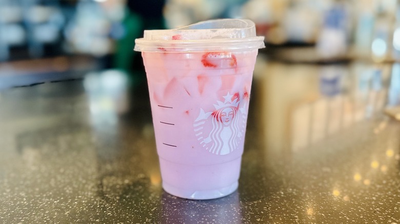 Pink Drink from Starbucks barista