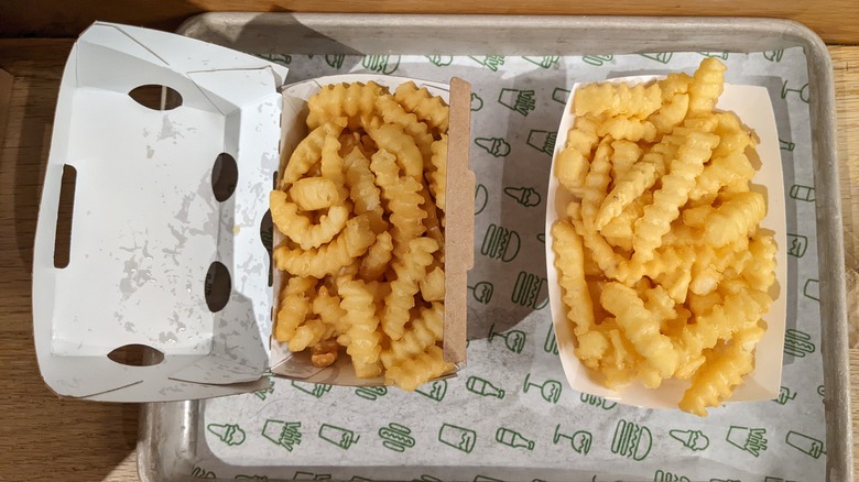 Shake Shack fries Zero Acre comparison