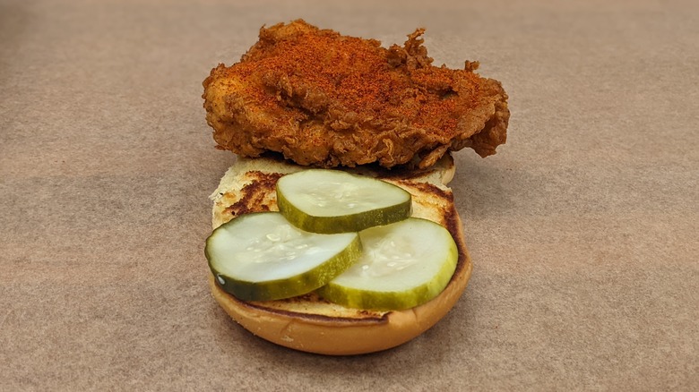 Shake Shack Hot Chicken sandwich spice