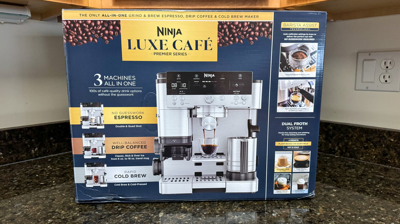 Ninja Luxe Café box on countertop