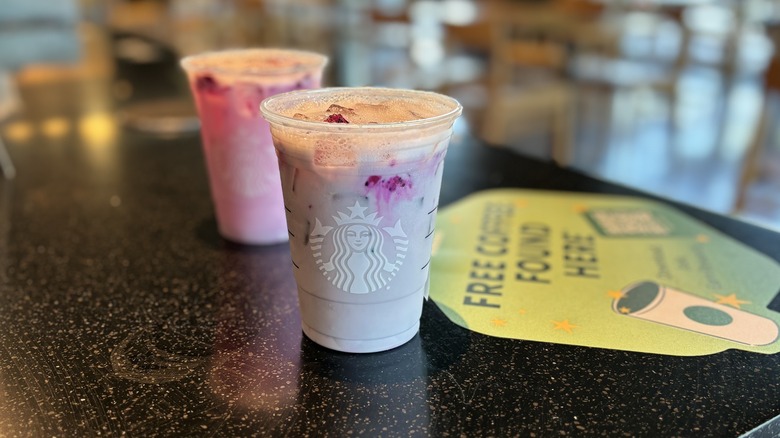 Lavender Oatmilk Chill on counter