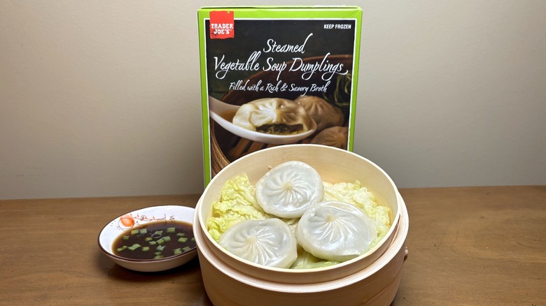 Trader Joe's steamed vegetable soup dumplings