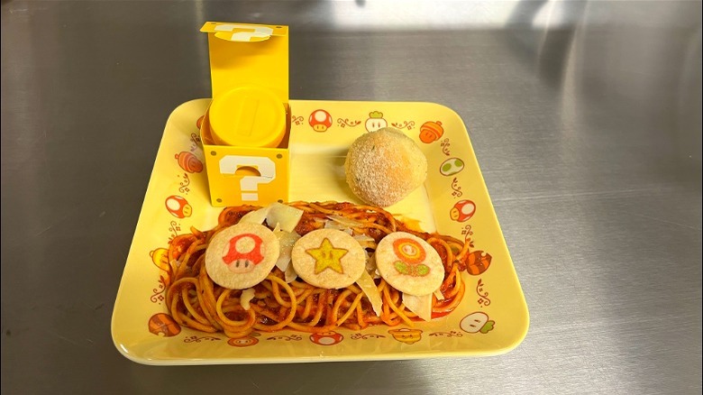 Nintendo spaghetti garlic knot cookie