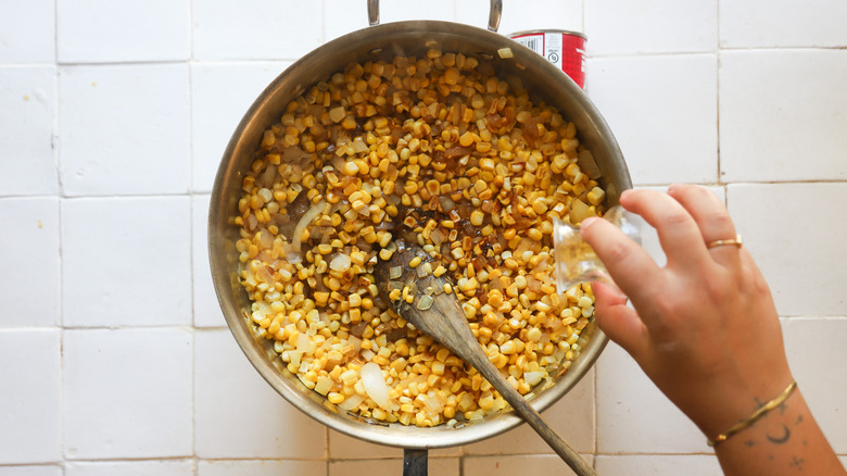 corn in pot