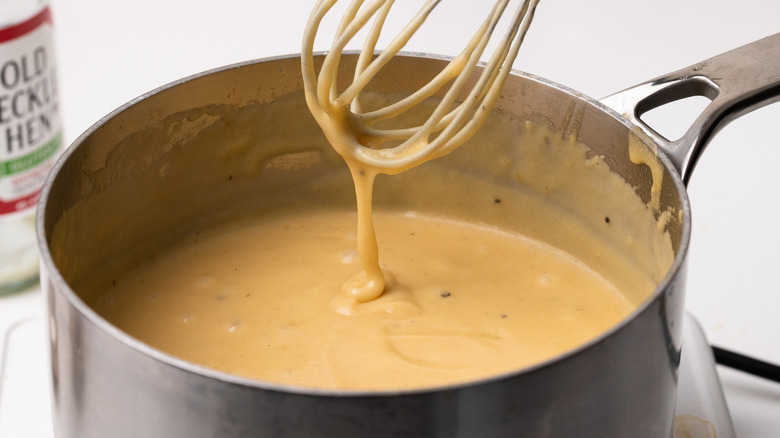 Welsh rarebit cheese sauce 