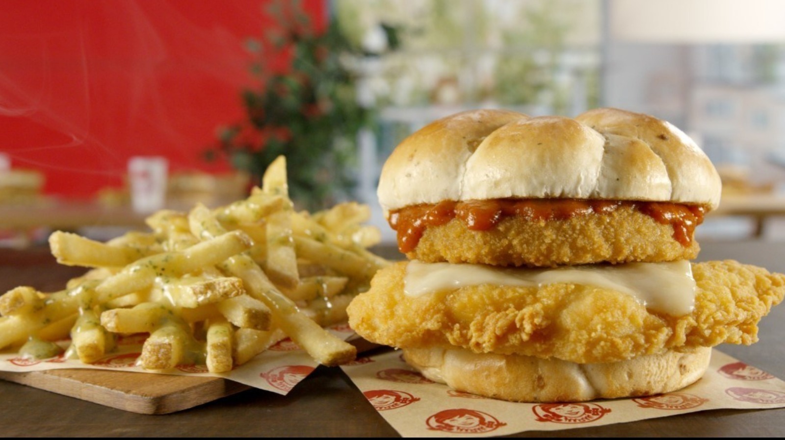 Wendy's Debuts New Cheesy Chicken Sandwich And Garlic Fries