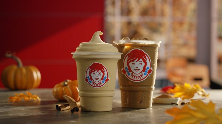 wendy's frosty and iced pumpkin drinks