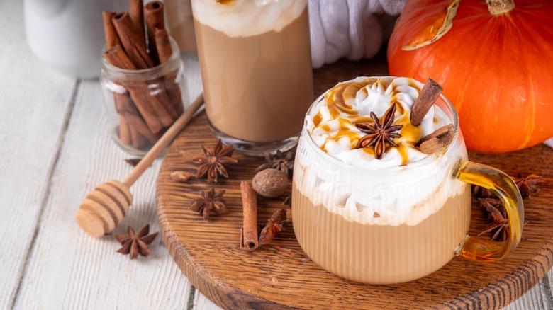 Pumpkin spice coffee